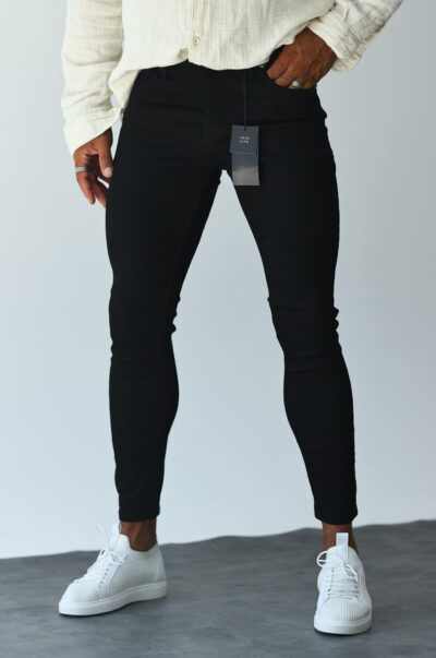 Παντελόνι τζιν slim fit μαύρο
