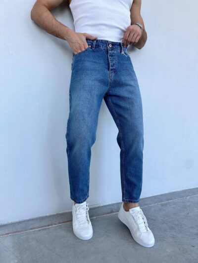 Παντελόνι τζιν loose fit μπλέ