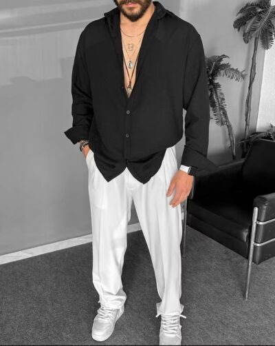 Alternative view of Πουκάμισο μαύρο