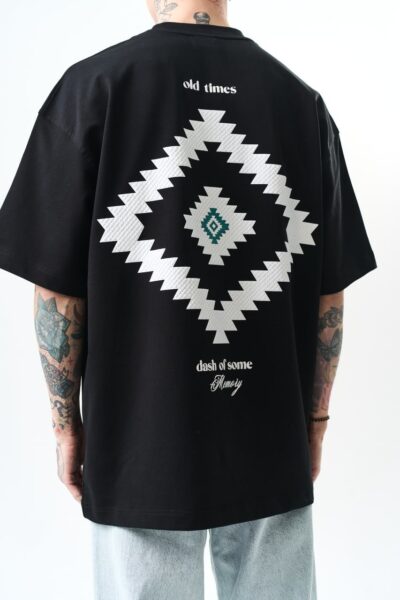 Alternative view of Oversized t-shirt μαύρο